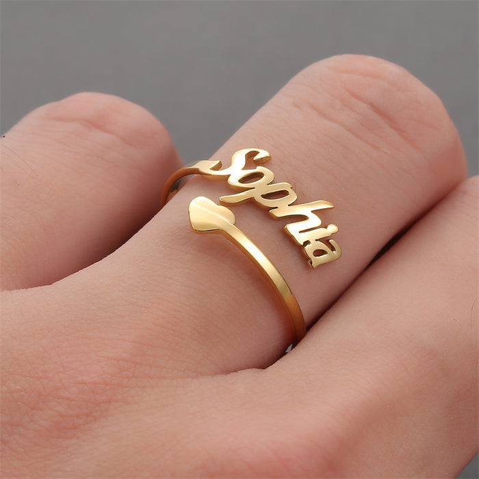 ● Custom Name Ring