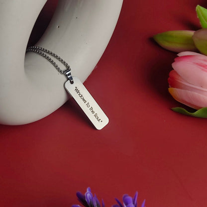 Personalized Eye Engraving Necklace