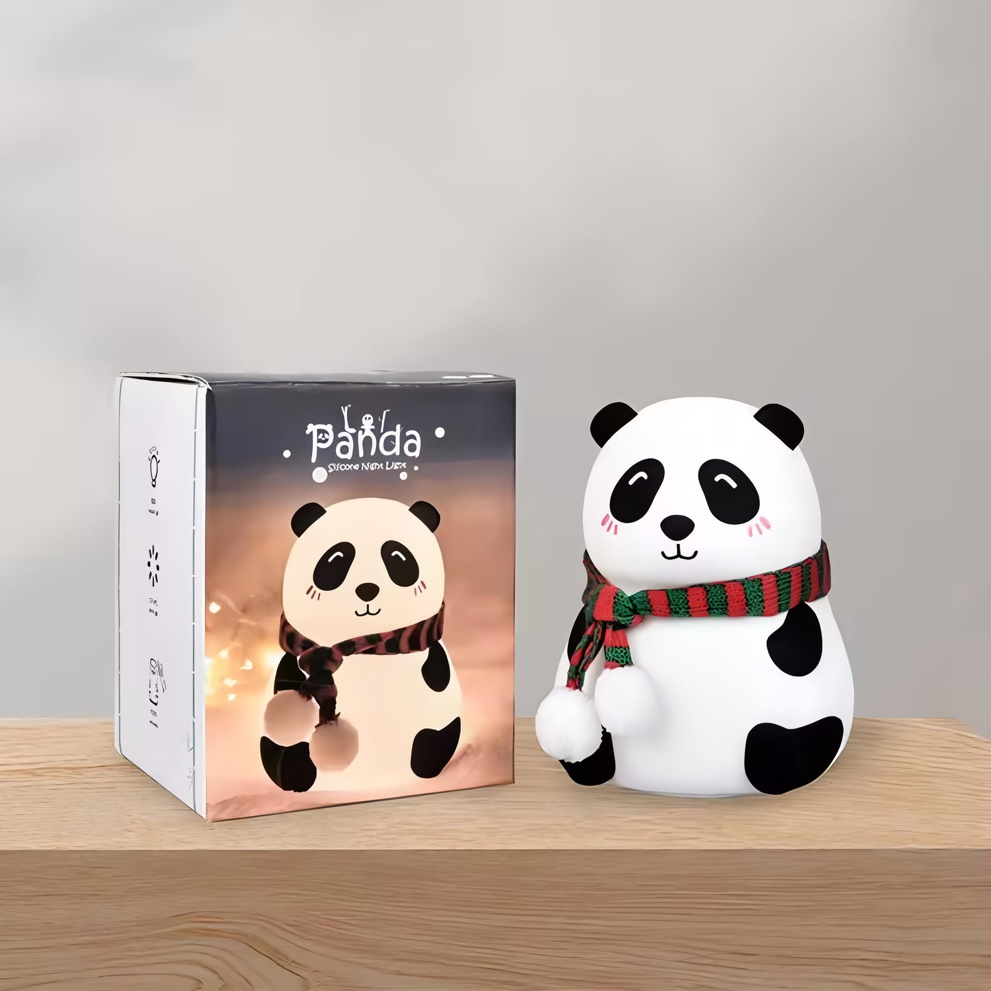 Giddy Panda Silicone Lamp – USB Rechargeable Night Light