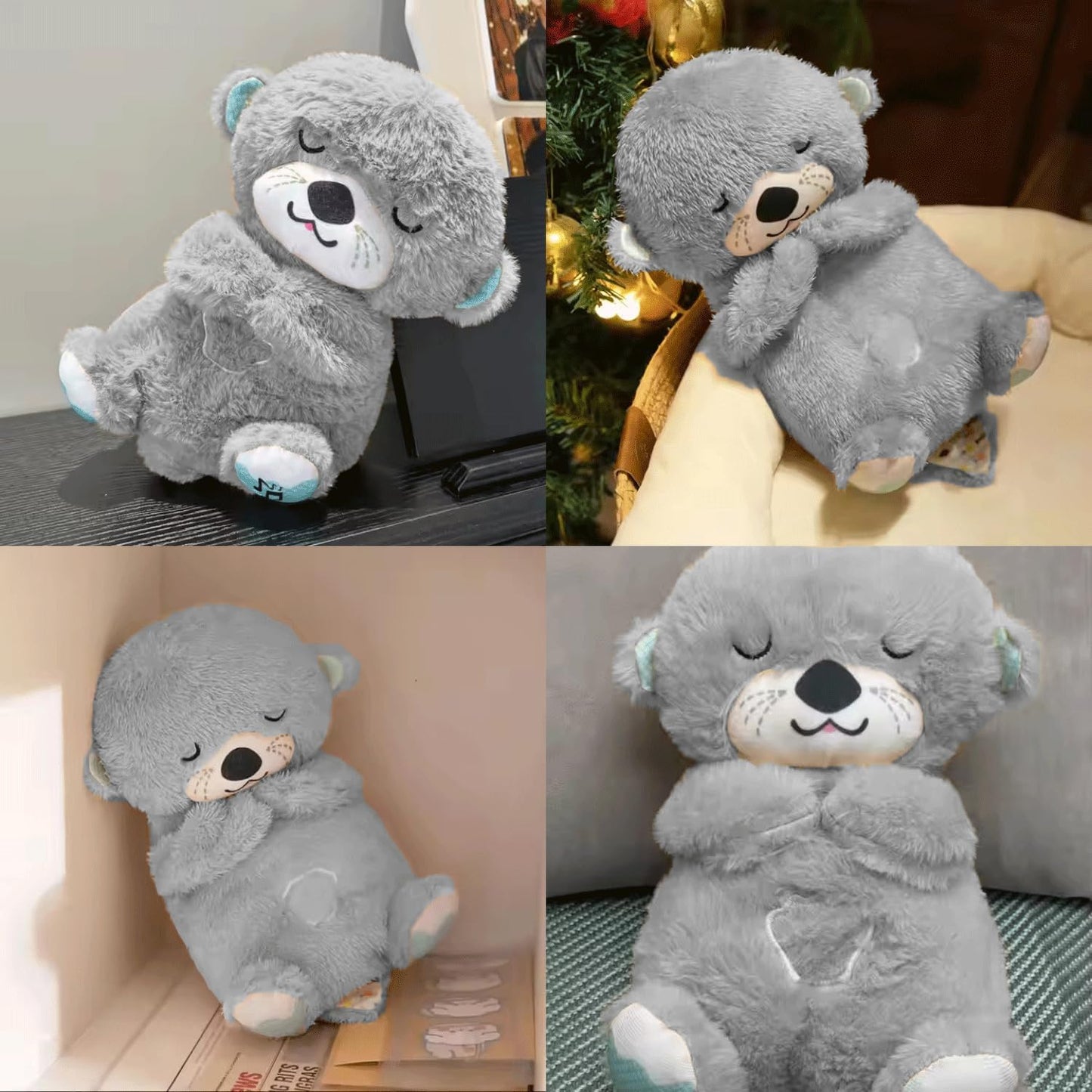 CuddleBreathe Teddy Bear - Grey Color