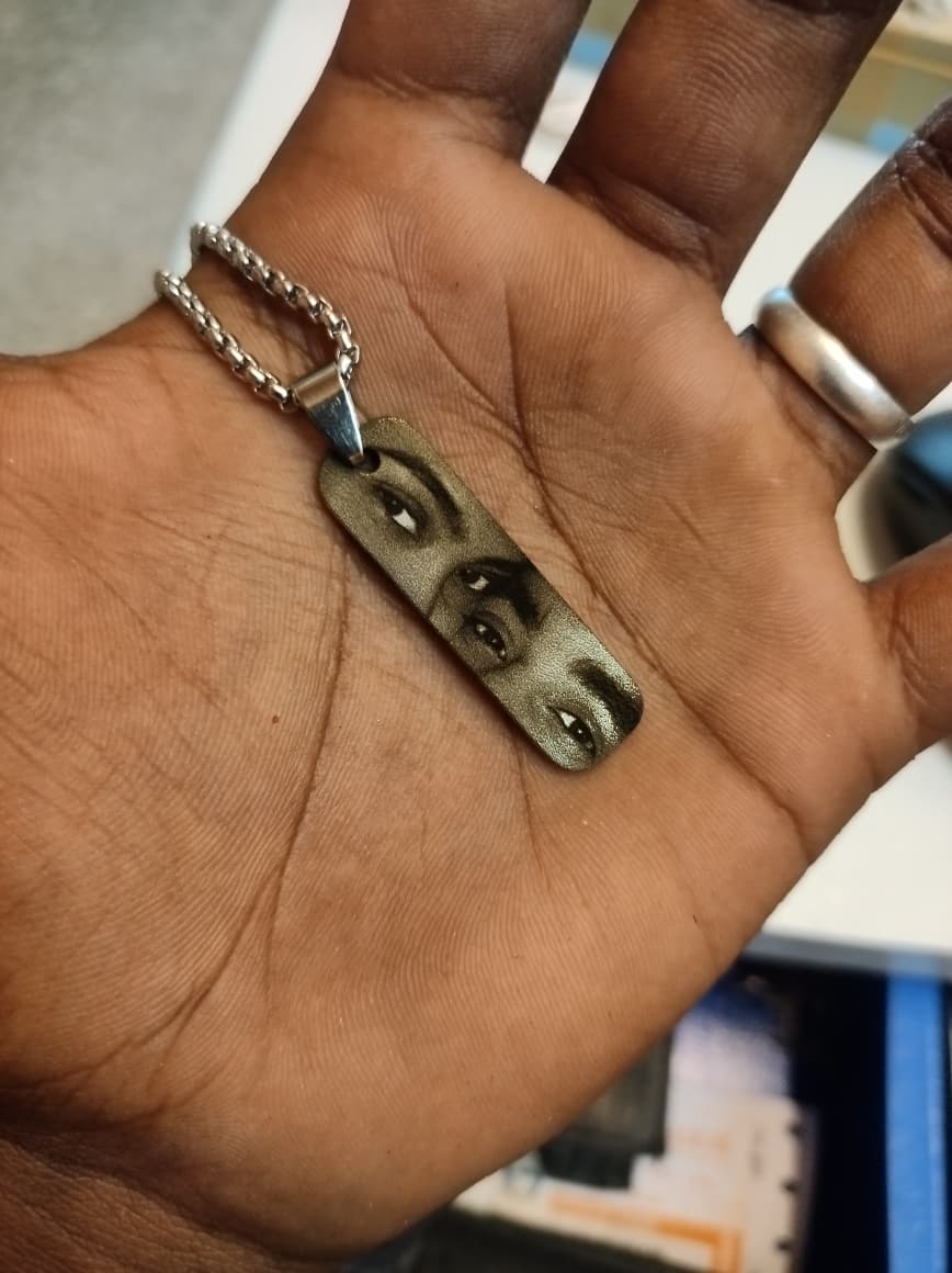 Personalized Eye Engraving Necklace