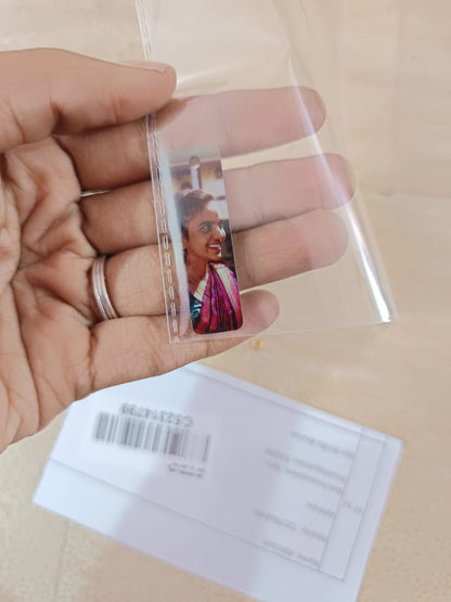 Personalized UV Laser Printed Necklace - Silver Colour - Colour Print