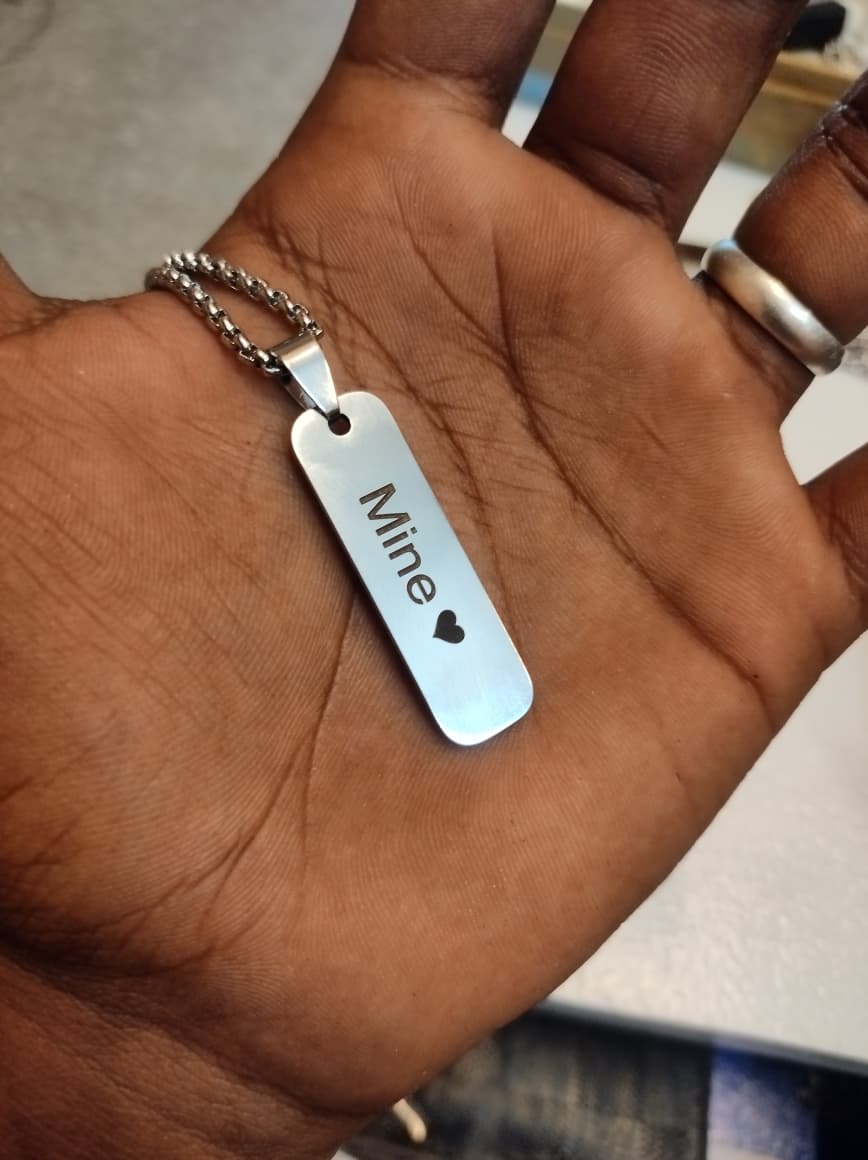 Personalized Eye Engraving Necklace