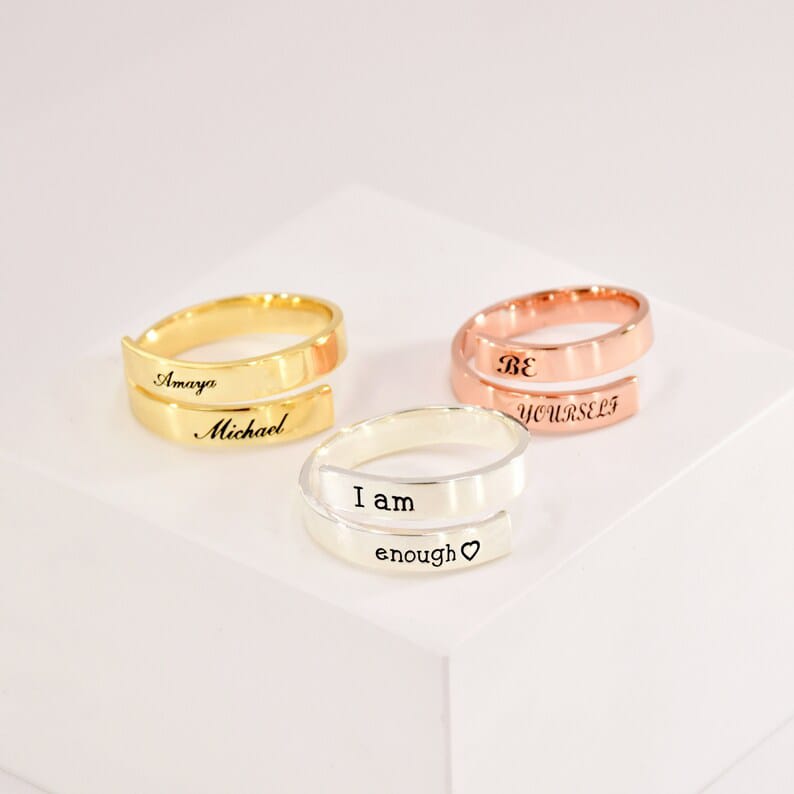 Name Engraved Ring