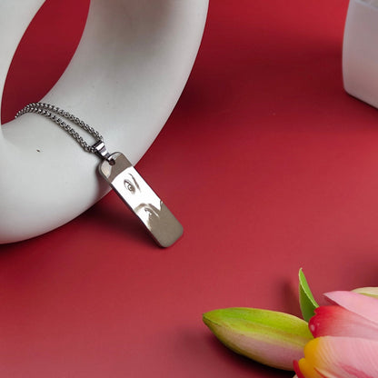 Personalized Eye Engraving Necklace